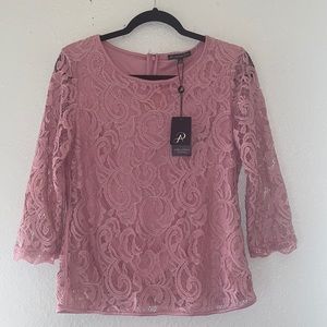 Adrianna Papell Dramatic Bell Sleeve Blouse